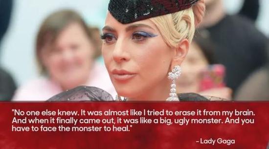 Lady Gaga首次直面幼年遭性侵阴影：不想再躲藏了